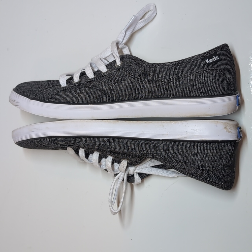 Keds Coursa Heathered Black Shoes Lace Up Casual Fabric Sneakers Womens Size 8 - Picture 15 of 16
